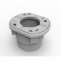 Infinity Drain CDP 22 Compact Clamp Down PVC Drain with 2" Throat and 2" Outlet
