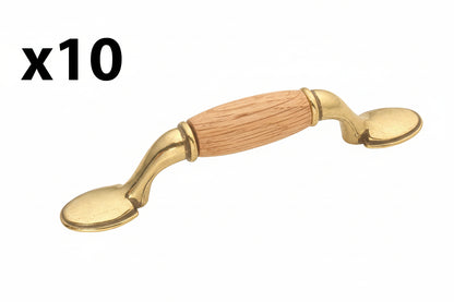 10 x Hickory Hardware Solid CoreWoodgrain Collection Pull 3" P749-OAK