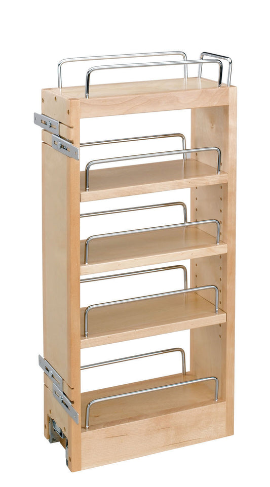 Rev-a-Shelf 448-HP-523C Wood Classics 5" Wood Pull Out Organizer Maple Storage