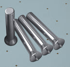 Rev-a-Shelf DPS-PEG-4 Wood Classics 6" Stainless Steel Pegs for Wood Peg Boards - Pack of 4 Stainless Steel Kitchen Organizers Accessories and Parts