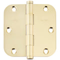 Baldwin 1135003I Radius Mortise Hinge, Lifetime Brass