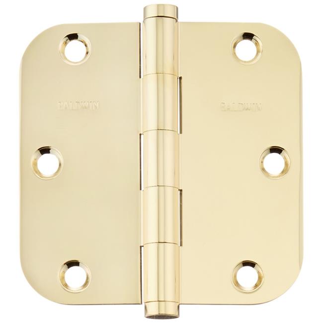 Baldwin 1135003I Radius Mortise Hinge, Lifetime Brass