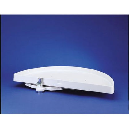 Rev-a-Shelf 6881-31-52 Classic Single 1 Shelf 31" Half Moon Pivot and Slide Lazy Susan for Blind Corner Cabinets Almond