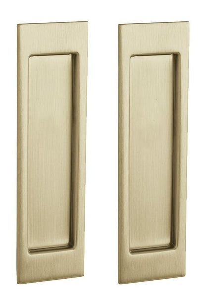 Baldwin PD005.PS Santa Monica Style Pocket Door Passage Trim Pair from the Estate Collection Vintage Brass