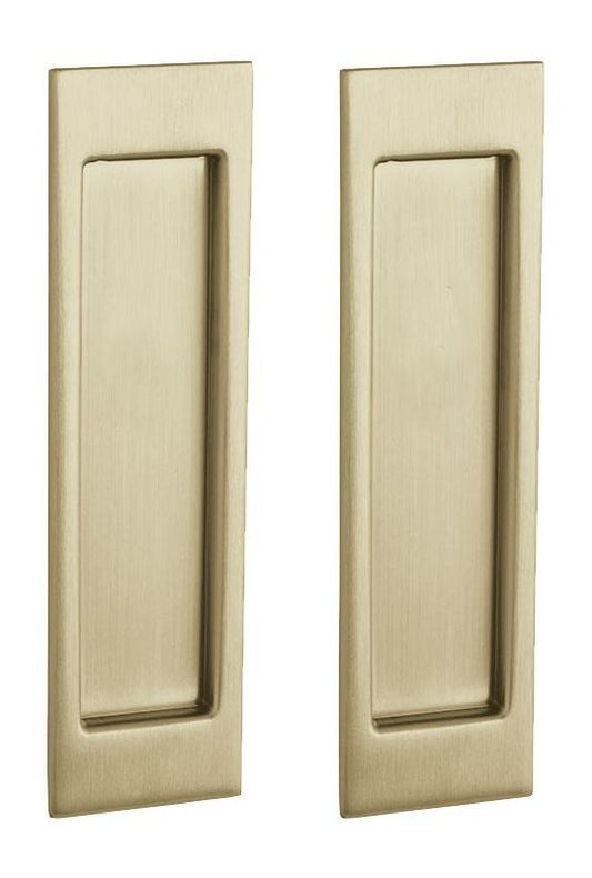 Baldwin PD005.PS Santa Monica Style Pocket Door Passage Trim Pair from the Estate Collection Vintage Brass