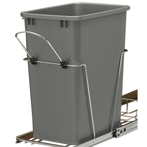 Rev-a-Shelf RV-12KD-17C Single 35 Qt Kitchen Cabinet Pullout Waste Bin