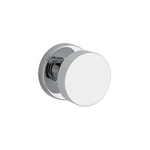 Baldwin PV.CON.CRR Contemporary Privacy Door Knob with Round Rose - Polished Chrome