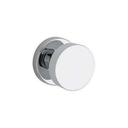 Baldwin PV.CON.CRR Contemporary Privacy Door Knob with Round Rose - Polished Chrome