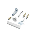 Richelieu 14014-BC 36 Inch Long Single Bi-Fold Door Track for Doors up to 30 Pounds White Sliding Door Hardware Sliding