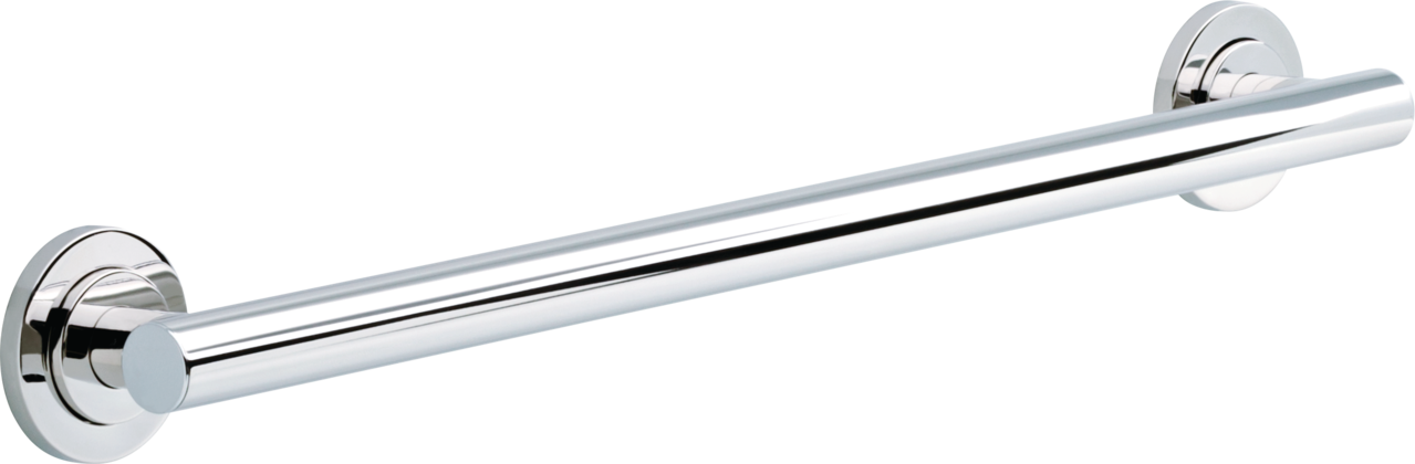 Voisin 24 in. X 1-1/4 in. Decorative ADA Bathroom Shower Grab Bar in Bright Stainless Steel