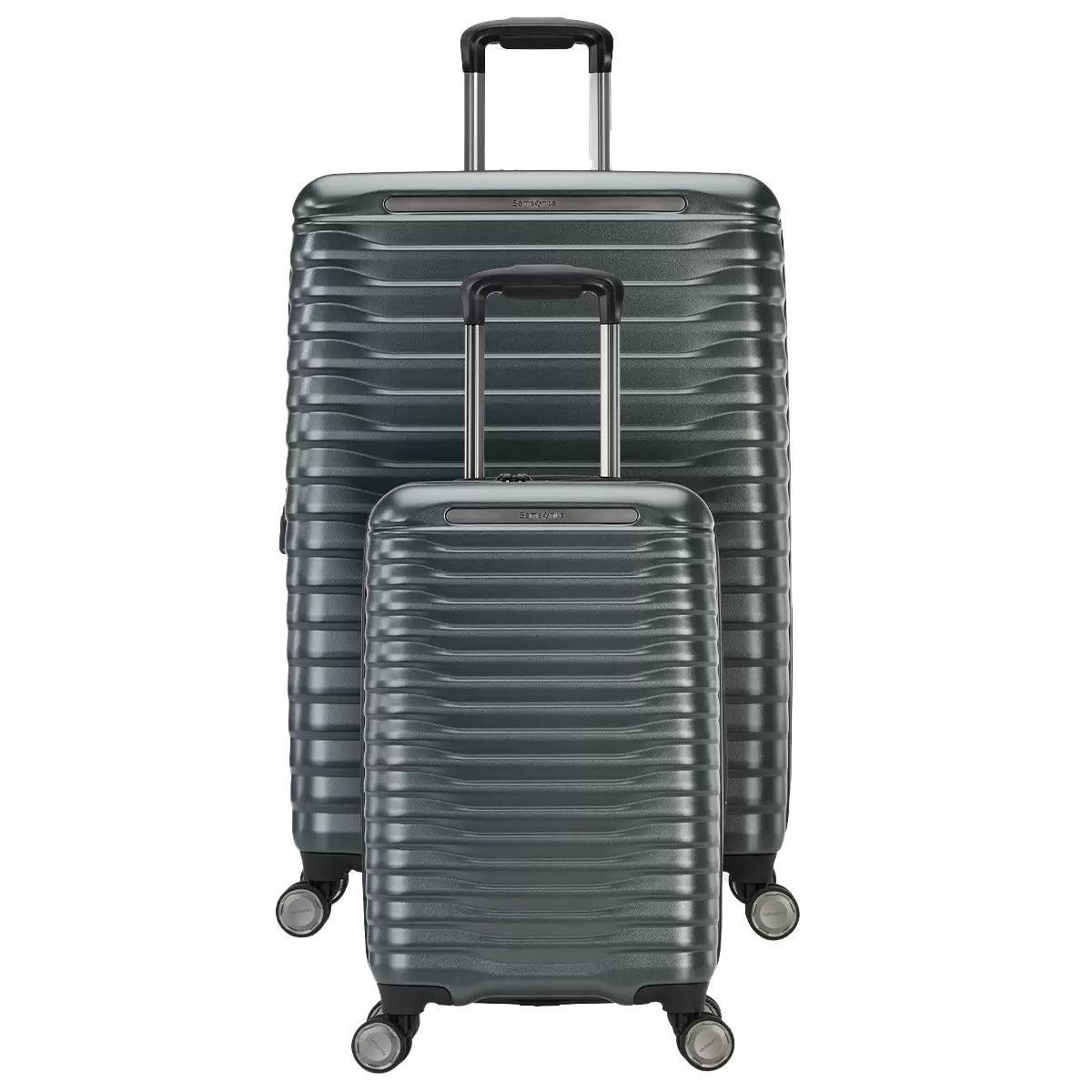 Used Samsonite Element XLT 2.0 Luggage Set 2 Piece Forest Green