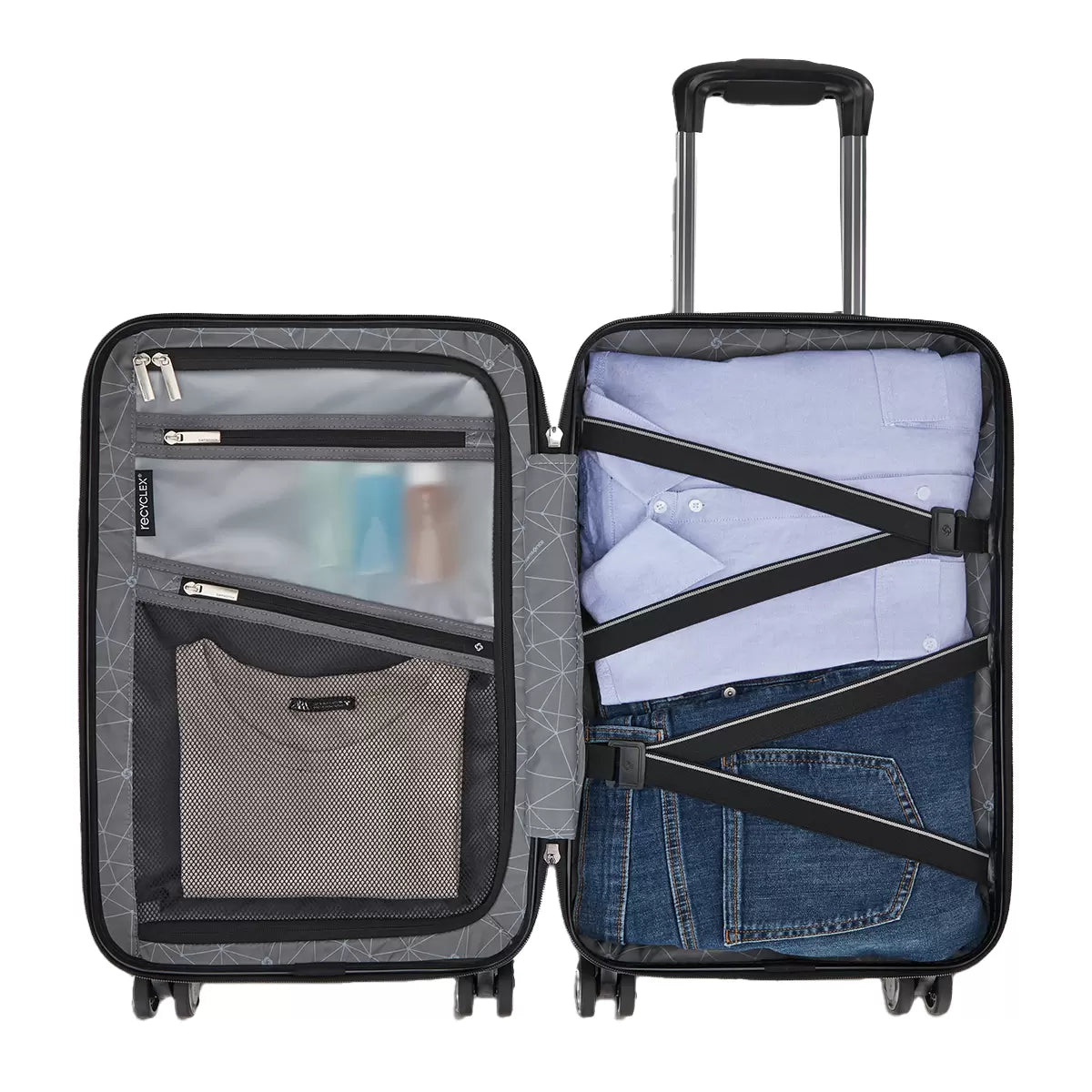 Used Samsonite Element XLT 2.0 Luggage Set 2 Piece Forest Green