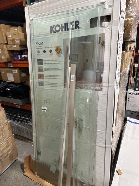 See Desc Kohler Prone Shower Door 60in Stainless