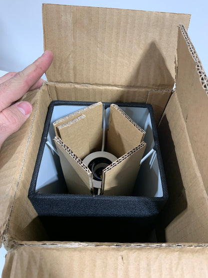 Simple Designs Petite Stick Lamp with USB Charging Port Black