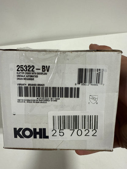 KOHLER K-25322 Clicker Drain with Overflow