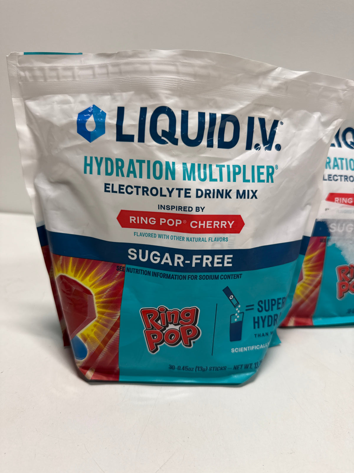 160 x Liquid I.V. Hydration Multiplier, 30 Individual Serving Stick Packs in Resealable Pouch, Sugar Free