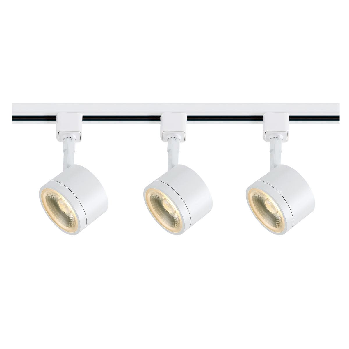 Nuvo TK403 Round White 3 Light LED Track Kit - 36 Watts - Soft White - *Lighting & Electrical