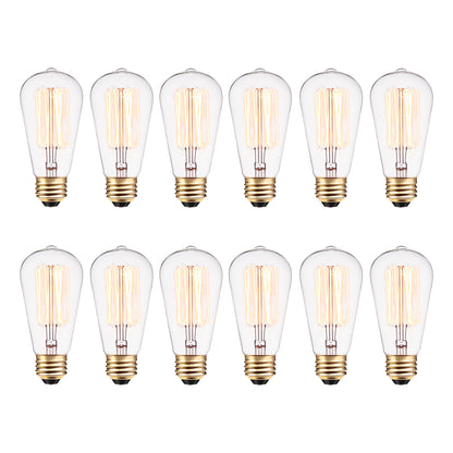 Globe Electric 313242 Pack of (12) 40 Watt Dimmable S60 Medium (E26) Incandescent Light Bulbs