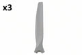 3 x Fanimation B6720 Spitfire 30" Blades for 60" Ceiling Fans White Washed