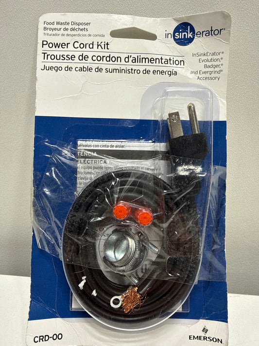 Garbage Disposal Power Cord Kit, 3 Ft L