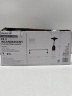 Used 12-Light 24 Ft. Indoor/Outdoor Plug-in Incandescent Edison Bulb String Light