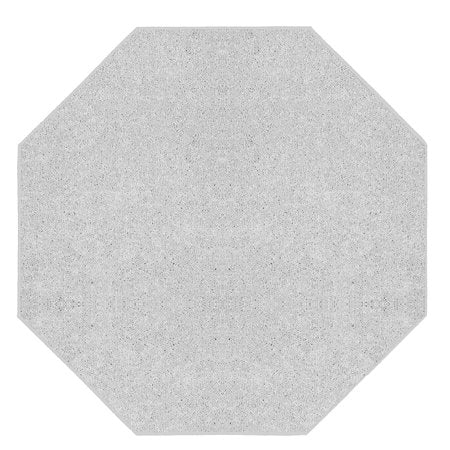 Solid Color Octagon Shape Area Rugs Off White - 5' Octagon