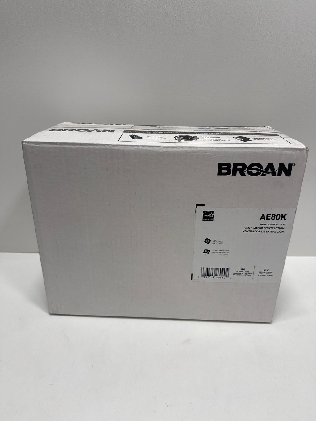 Broan Flex Series 80 CFM 0.8 Sones Ventilation Fan