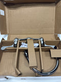 Delta 28P4902LF Commercial Laundry Faucet Double Handle Wall Mount with 4" Blade Handles Gooseneck Spout