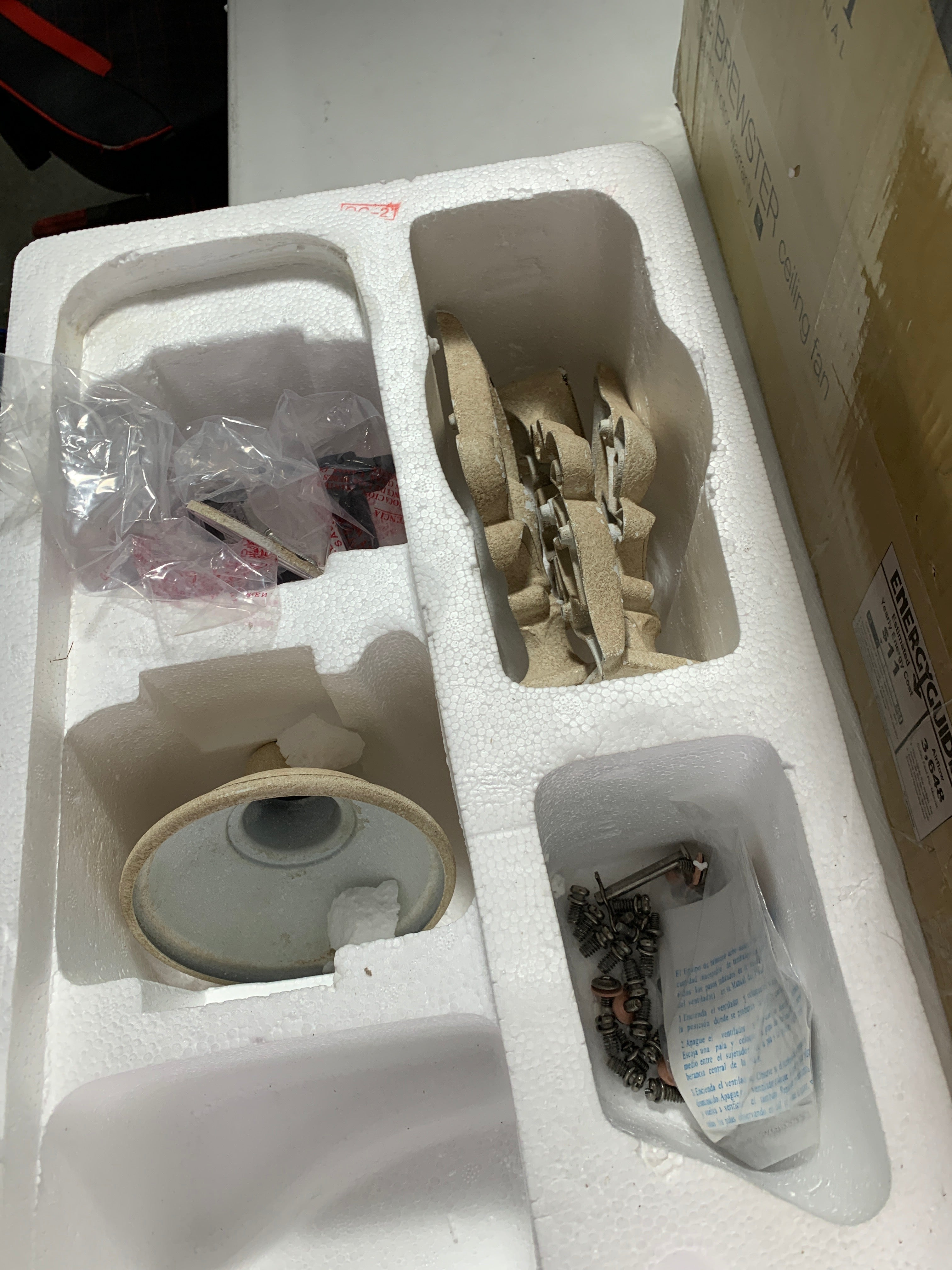 Used Quorum International Brewster Ceiling Fan - 27603-70 - *Lighting & Electrical