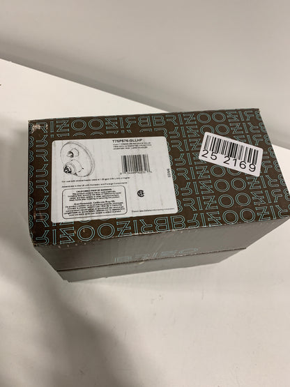 Brizo T75P576-LHP Invari Pressure Balanced Valve Trim with Integrated 3 Function Diverter for Two Shower Applications - Less Rough-in and Handles Luxe