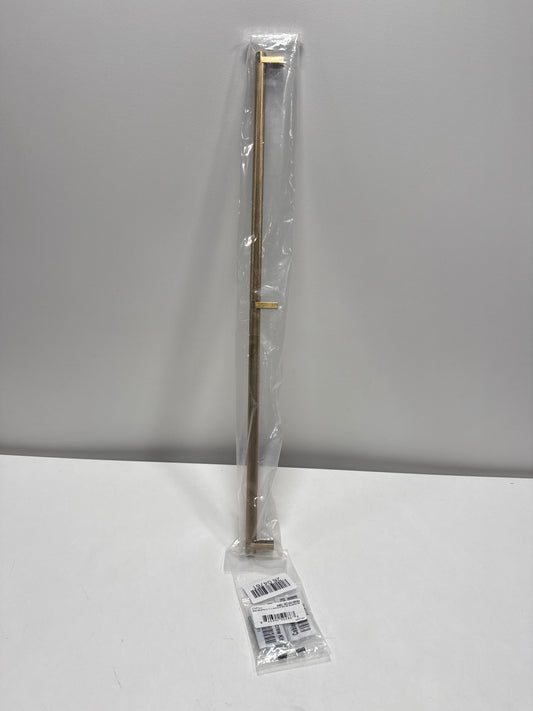 Emtek Select Cabinet Pull 24" C-C, Rectangular Stem, Smooth Bar