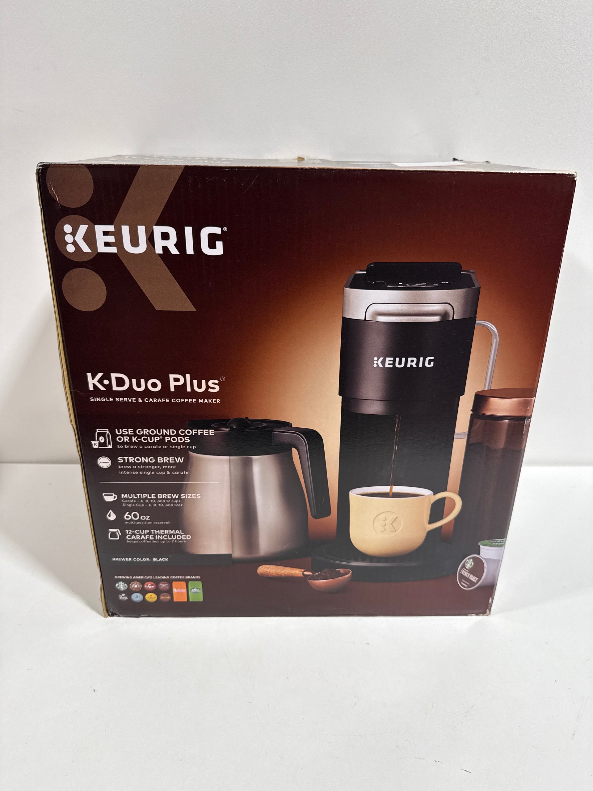 Keurig K-Duo Plus Single Serve Carafe Coffee Maker Matte Black