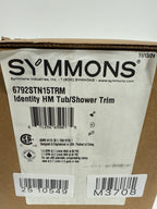 Symmons 679215TRM Identity HydroMersion Tub and Shower Trim Package with 1.5 GPM Multi Function Shower Head Satin