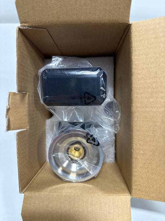 Brizo HK5376 Invari Widespread Faucet Crystal Handle Kit - Limited Lifetime Warranty Polished Chrome / Black Crysta