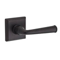 Baldwin PVFEDTSR112 Reserve Privacy Federal with Traditional Square Rose in Aged Bronze Finish