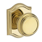 Baldwin PVTRATAR003 Reserve Privacy Traditional with Traditional Arch Rose in Lifetime Brass Finish