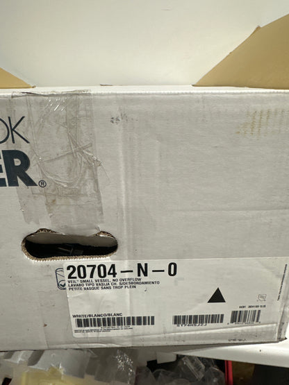 KOHLER K-20704-N Veil 21" Oval Vessel Bathroom Sink, No Overflow