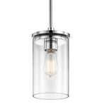 Kichler 43996 Crosby 6" Wide Mini Pendant Chrome Indoor Lighting Pendants