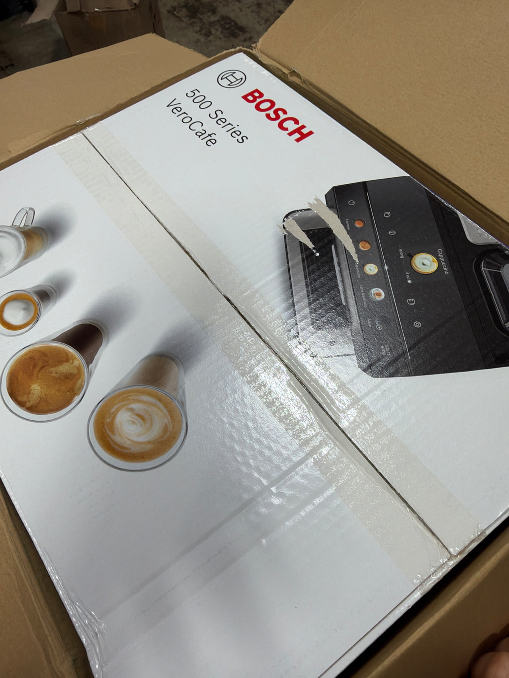 Bosch 500 Series Fully Automatic Espresso and Coffee Machine, Dark Silver