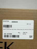 Emtek Modern Tubular Wall Mounted Pivoting Toilet Paper Holder with Small Disc Rosette Model: 228400US4
