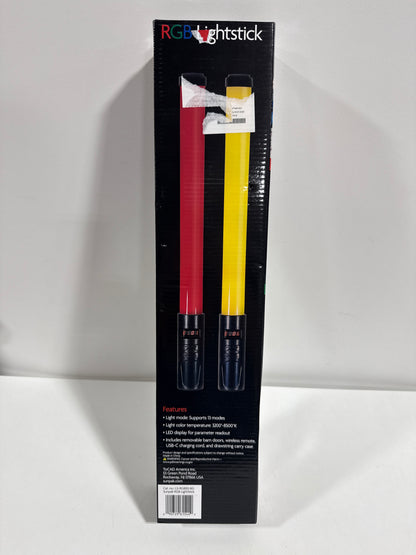 Sunpak - RGB LightStick with Buiilt-in Battery and Remote - Black