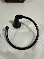 Provincetown Wall Mounted Towel Rings in Matte Black - *Tools Hardware & Misc