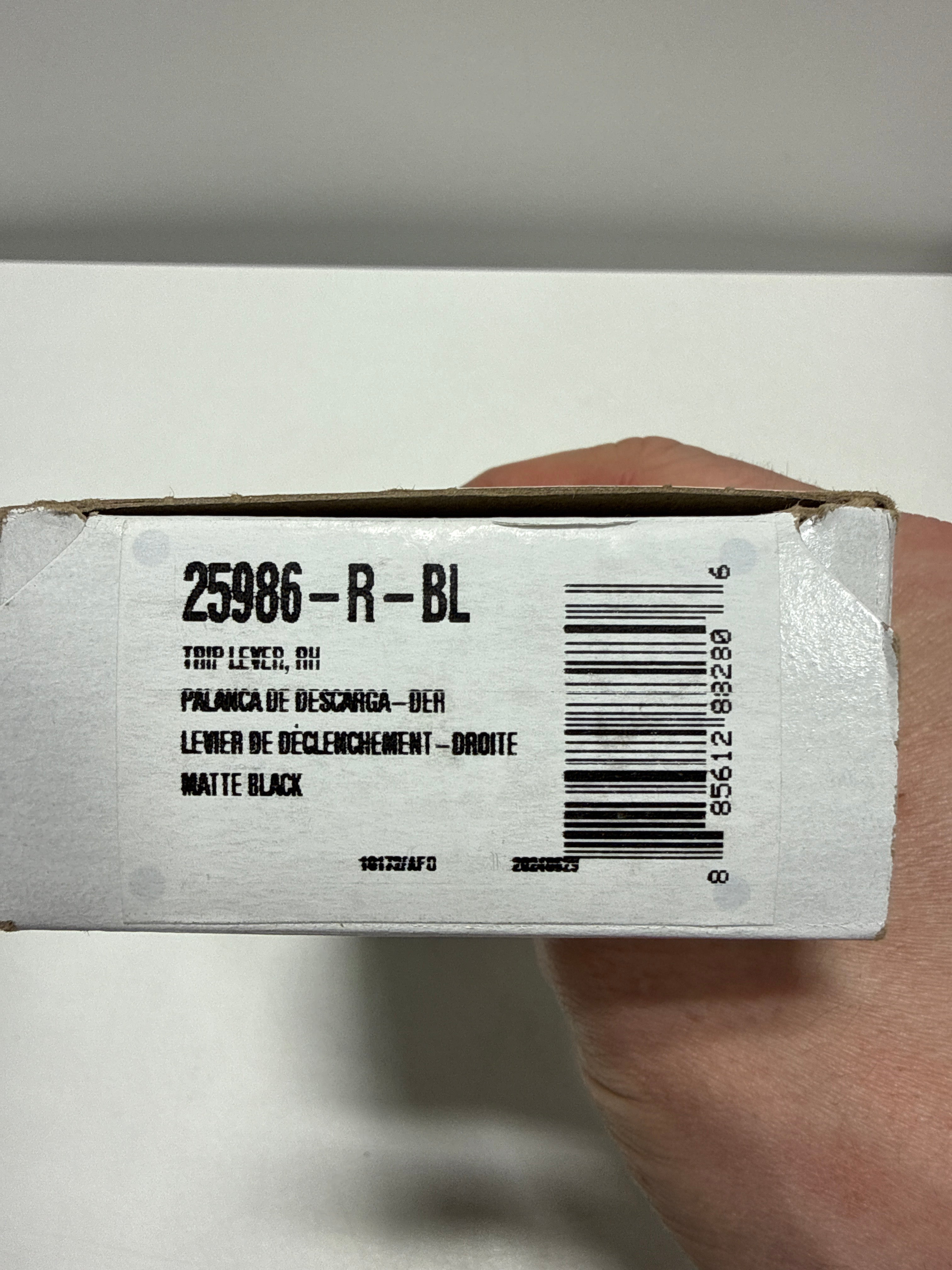Kohler Cimarron Right Hand Toilet Lever Matte Black - *Plumbing