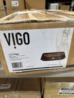 Vigo VG07047 Donatello 23" L X 15" W X 5" H Rectangular Glass Vessel Bathroom