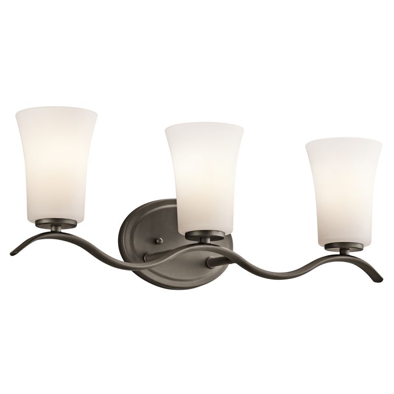 3 Light Bath Vanity Approved for Damp Locations with Transitional Inspirations 23 Inches Wide-Olde Bronze Finish-Incandescent Lamping Type Kichler