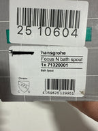 Hansgrohe 71320 Focus N 7-1/2’’ Tub Spout Chrome Bath and Shower Accessories Tub Spouts Non Diverter Tub Spouts