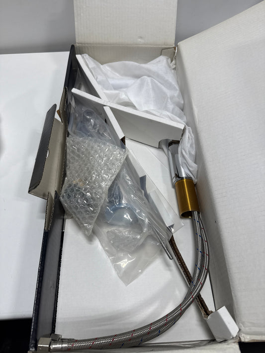 Duravit C11040001U10 C.1 1 GPM Single Hole Bathroom Faucet with Pop-Up Drain Assembly - Chrome