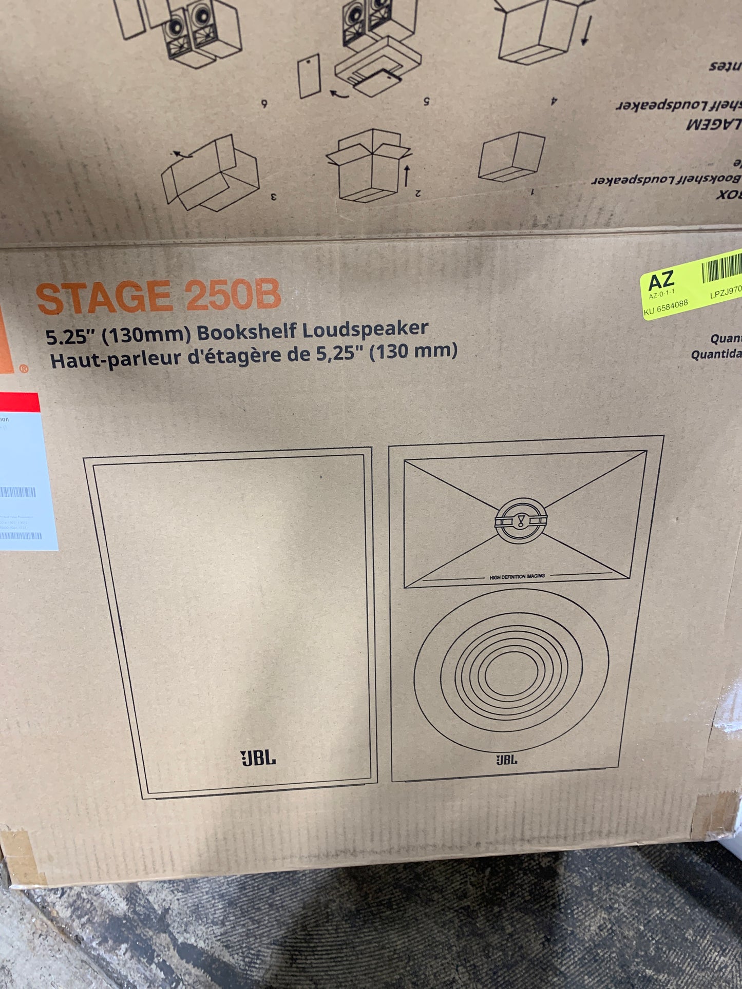 Damage JBL - Stage2 250B 2-Way 5.25-inch (130mm) Bookshelf Loudspeaker - Pair - Latte