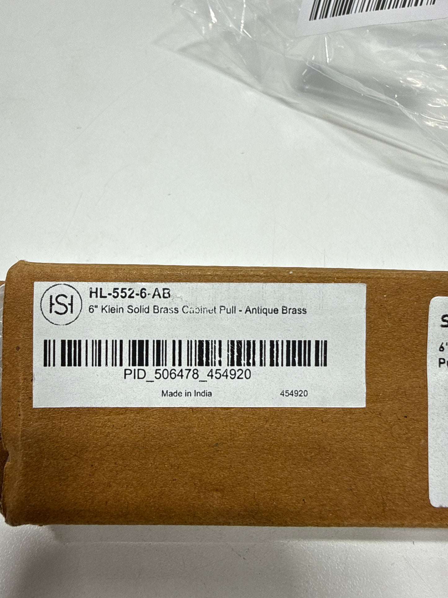 Signature Hardware 945845-6 Klein 6 Inch Center to Center Handle Cabinet Pull Antique Brass Cabinet Hardware Pulls Handle