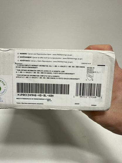 Kohler Terzet Widespread Bathroom Faucet | K-REC34946-4D-BL | Matte Black - *Plumbing